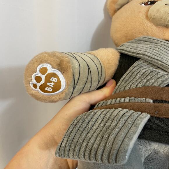 Build A Bear BAB Star Wars Rey 17" Plush Bear Disney 2017 Laugh Sound - Picture 2 of 8